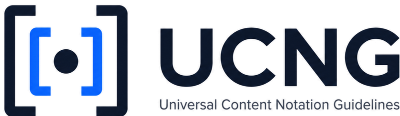 UCNG — Universal Content Notation Guidelines